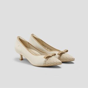 VIVAIA | Pointed-Toe Kitten Heels Bow Detailed